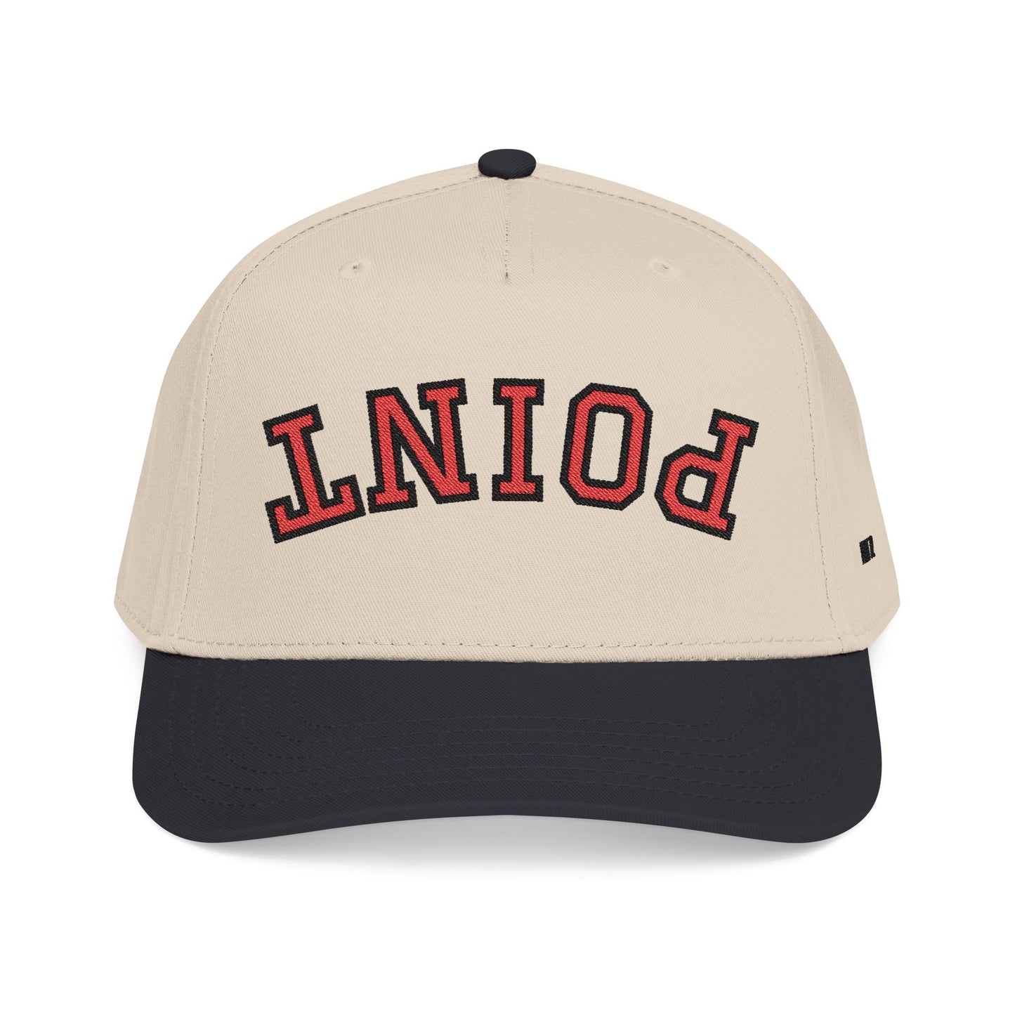 UPSIDE DOWN POINT HAT-BLACK/RED